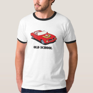 Camiseta Escuela vieja contra los nuevos coches de la