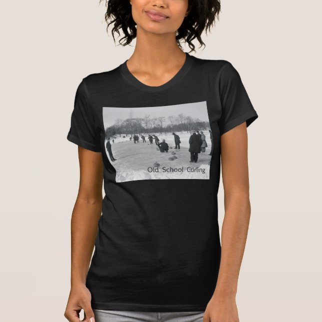 Camiseta Escuela vieja que se encrespa SUPERIOR (Anverso)