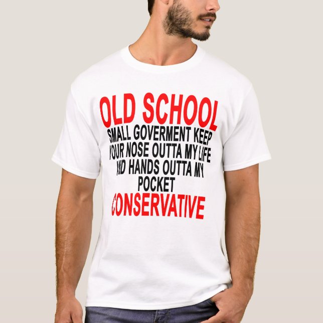 Camiseta Escuela vieja T-Shirt.png conservador (Anverso)