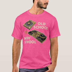 Camiseta Escuela Vieja Vs Escuela Nueva Dj Turnable Disco E