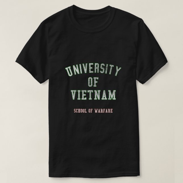 Camiseta Escuela Vietnam Veterans University of Vietnam (Diseño del anverso)