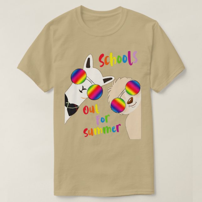 Camiseta Escuelas De Llama A Llama De Lente De Guay Y Gafas (Diseño del anverso)