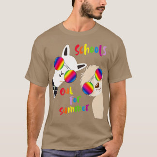 Camiseta Escuelas De Llama A Llama De Lente De Guay Y Gafas