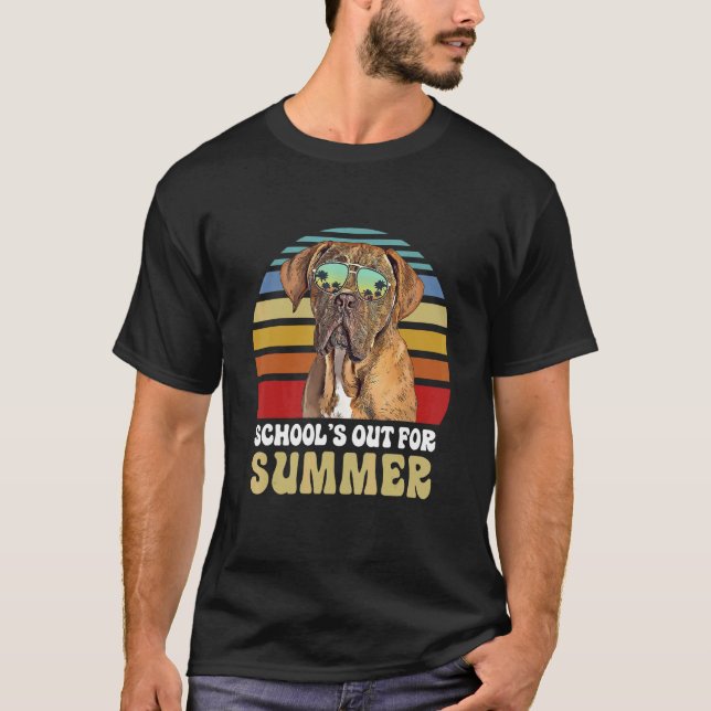 Camiseta Escuelas De Verano En Teatro De Perros De Burdeos (Anverso)