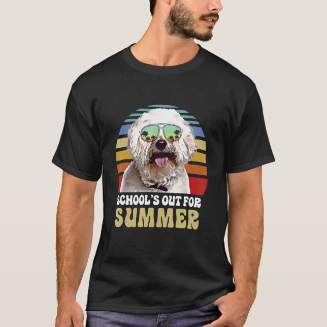 Camiseta Escuelas De Verano Para Maestra De Perro De Bichon (Anverso)