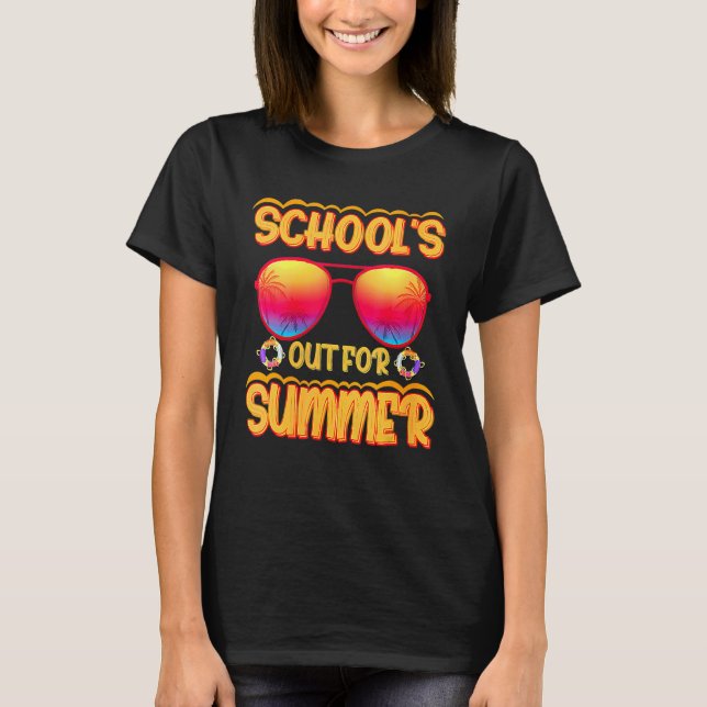 Camiseta Escuelas En Verano Felices El Último Día De La Esc (Anverso)
