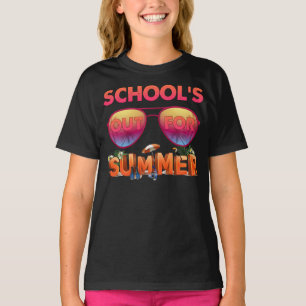 Camiseta Escuelas fuera en verano felices el último día de 