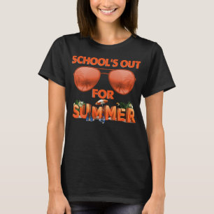 Camiseta Escuelas fuera en verano felices el último día de 