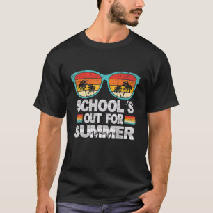 Camiseta Escuelas Fuera Para Gafas De Sol Vintage De Verano
