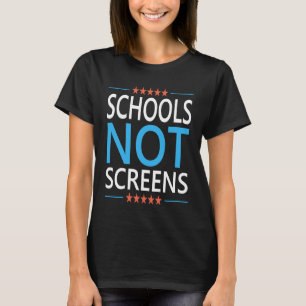 Camiseta Escuelas No Pantallas Anti Cita De Aprendizaje Vir