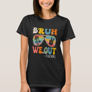 Camiseta Escuelas retro afuera para gafas de sol de verano 
