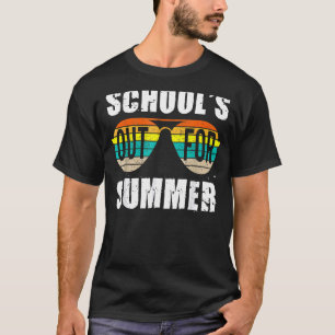 Camiseta Escuelas Retro En Verano El Último Día De S