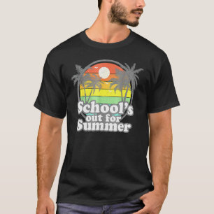 Camiseta Escuelas Vintage En Verano Felices En El Último Dí