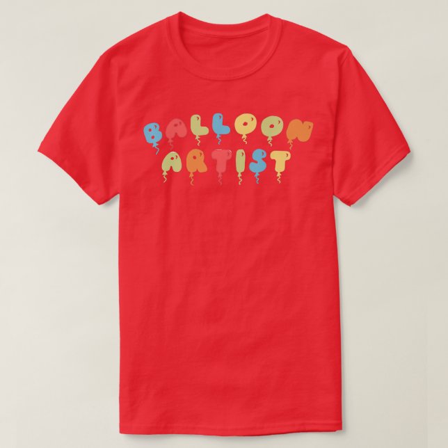 Camiseta Escultor de artista de torsión de globo animal (Diseño del anverso)