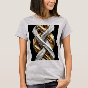 Camiseta Escultura de cinta de mosaico de lujo   Inter 3D P