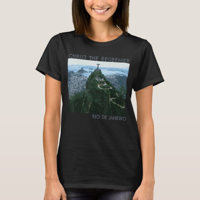 Camiseta Escultura de la Montaña de Río de Janeiro (Anverso)