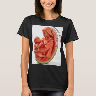 Camiseta Escultura de sandía de mujer y niño Organi