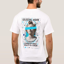 Camiseta Escultura de Visión Celeste Premium