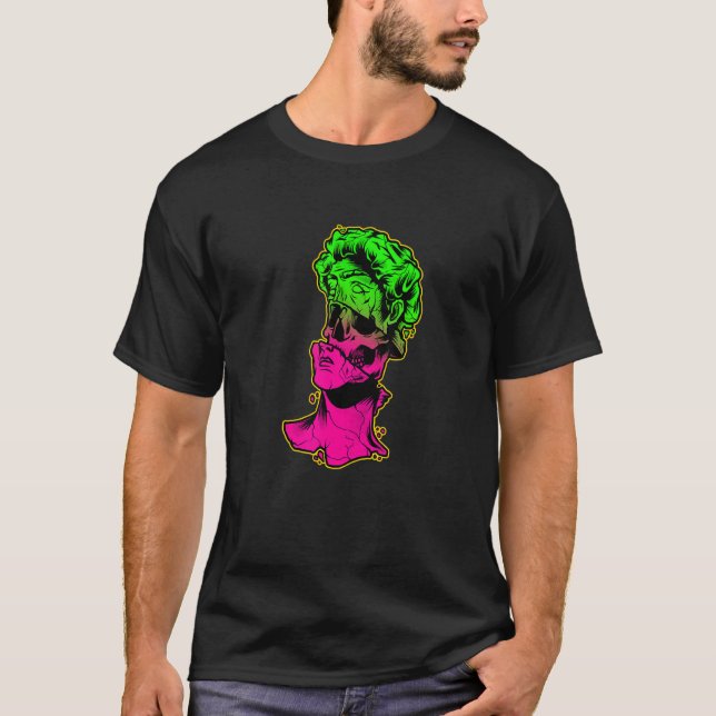 Camiseta Escultura griega de David Skull en el escultor (Anverso)