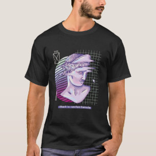 Camiseta Escultura Vaporwave que es desafortunada