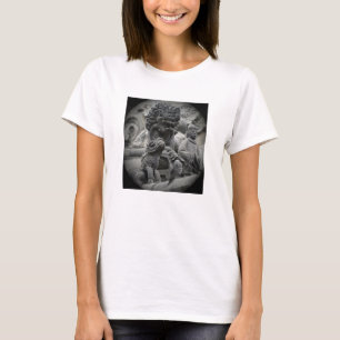 Camiseta Esculturas antiguas del Guardian chino en un