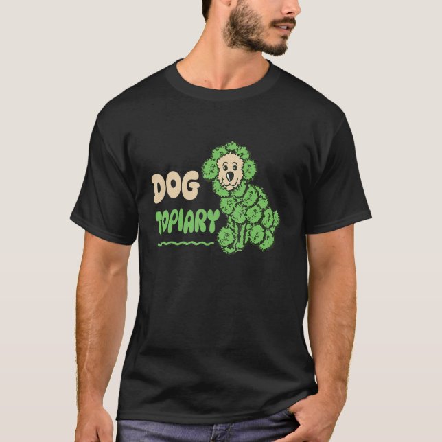 Camiseta Esculturas de árbol de hobby y cachorros de topiar (Anverso)