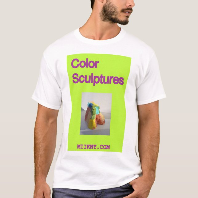 Camiseta Esculturas de colores brillantes (Anverso)