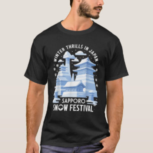Camiseta Esculturas de Nieve Sapporo Japón 