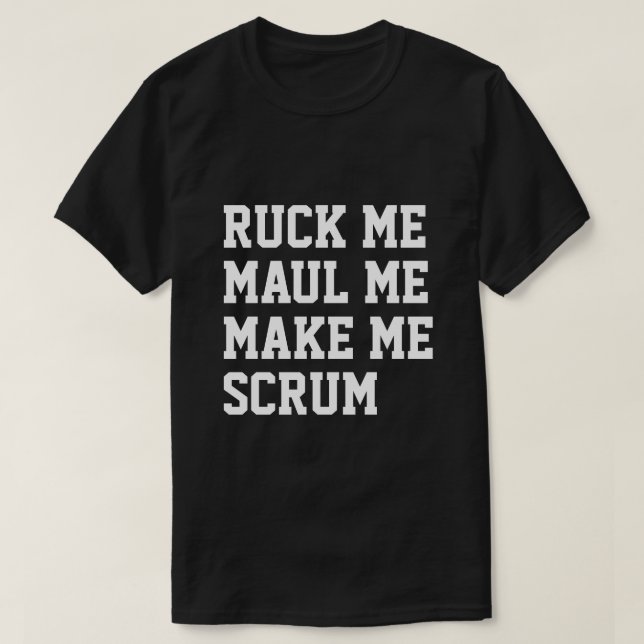 Camiseta Escurrirme maul me hacer escrúpulo de humor rugby (Diseño del anverso)