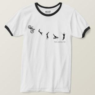 Camiseta Ése es apenas cómo ruedo - bici de ciclo diverti