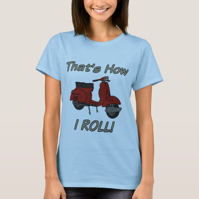 Camiseta Ése es cómo ruedo el ciclomotor (Anverso)