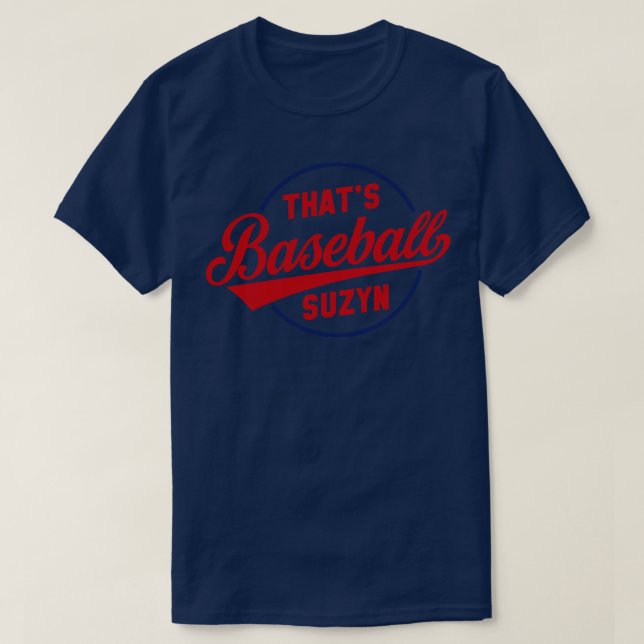 Camiseta Ése es el béisbol Suzyn 1 (Diseño del anverso)