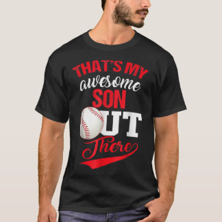 Camiseta Ese es mi hijo maravilloso que ama el béisbol 