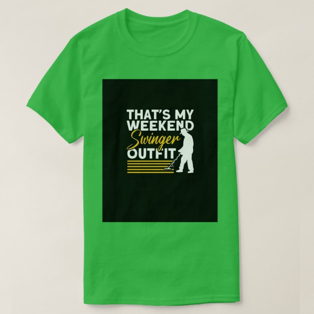 Camiseta Ese Es Mi Juego De Swinger De Fin De Semana Detecc (Diseño del anverso)