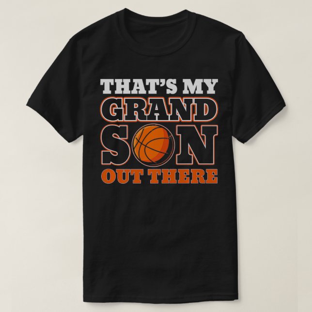 Camiseta Ese es mi nieto ahí fuera baloncesto para mi abuel (Diseño del anverso)