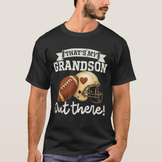 Camiseta Ese es mi nieto ahí fuera, divertido abuelo de fút