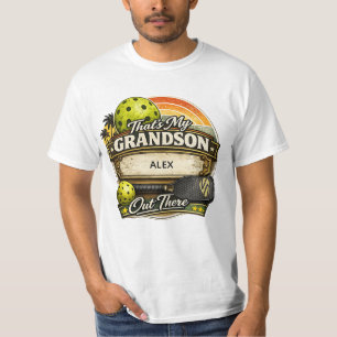 Camiseta Ese es mi nieto ahí fuera Regalo de pickleball
