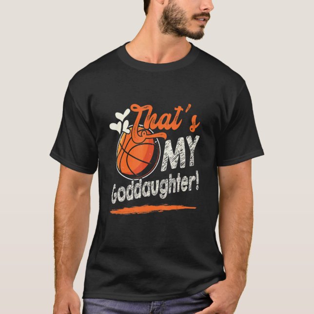 Camiseta Ese es mi padrino de la familia de baloncesto (Anverso)