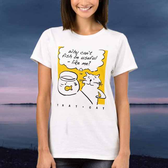 Camiseta Ese gato y el pez dorado (Subido por el creador)