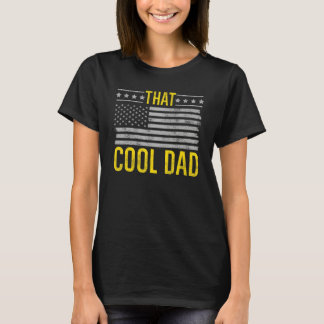 Camiseta Ese papá genial, bandera retro de EE. UU. divertid