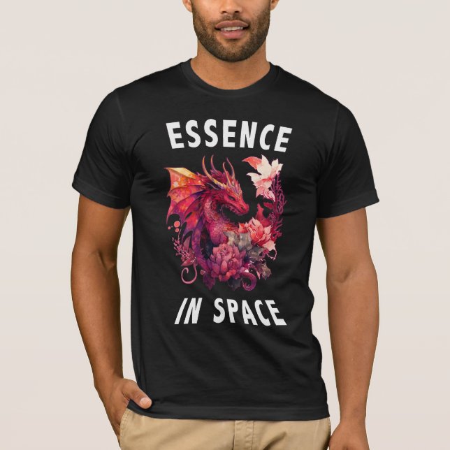 Camiseta Esencia en el espacio - Texto blanco (Anverso)