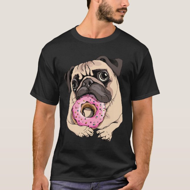Camiseta esencial Cute Pug 583 (Anverso)