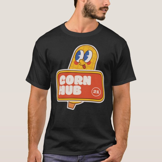 Camiseta esencial de CornHub y x27;21 (Anverso)