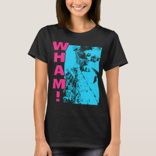 Camiseta esencial de dúo pop de silueta azul