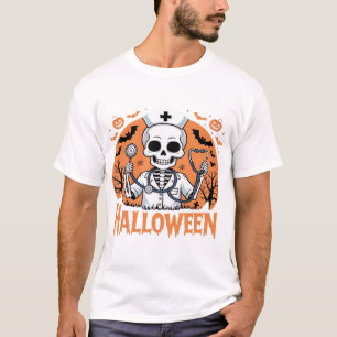 Camiseta esencial de enfermera de Halloween esquel