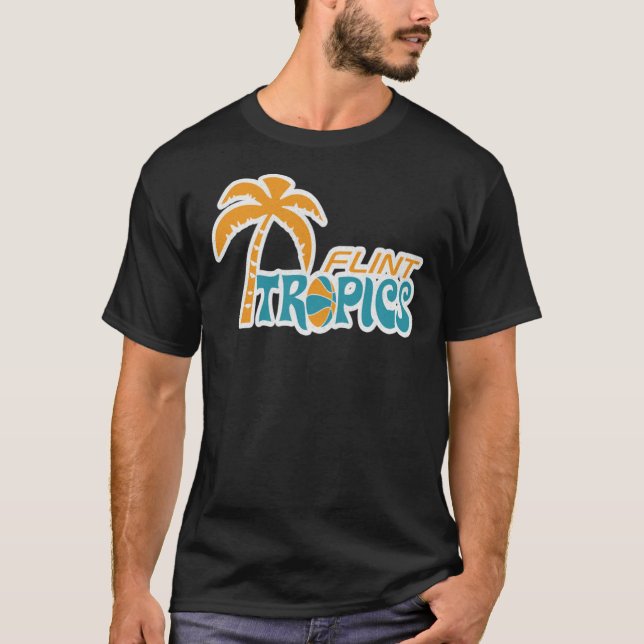 Camiseta esencial de Flint Tropics Retro (Anverso)