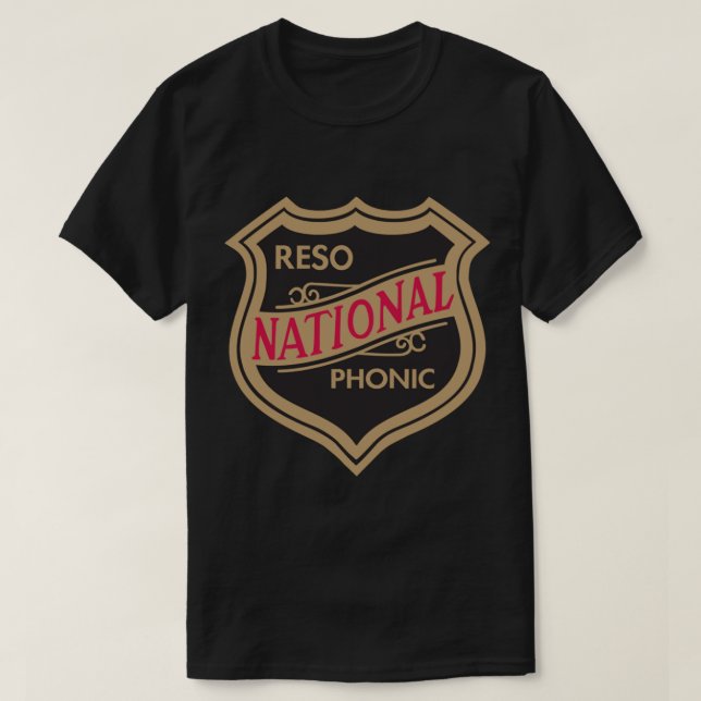 Camiseta esencial de guitarra nacional (Diseño del anverso)