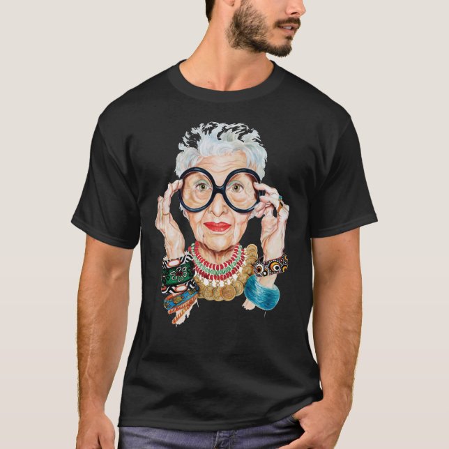 camiseta esencial de iris apfel (Anverso)