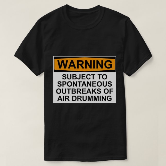 Camiseta esencial de la banda ROCK DE ADVERTENCIA (Diseño del anverso)