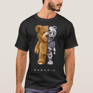 Camiseta esencial de la camiseta robótica con jugu